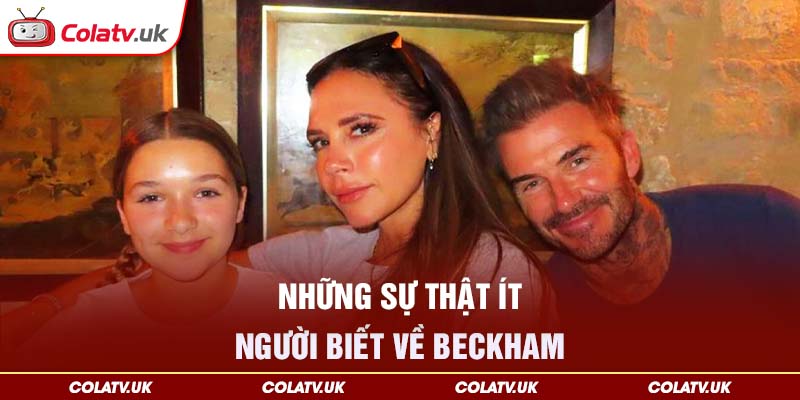 Những sự thật ít người biết về Beckham